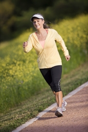 woman walking for exercise