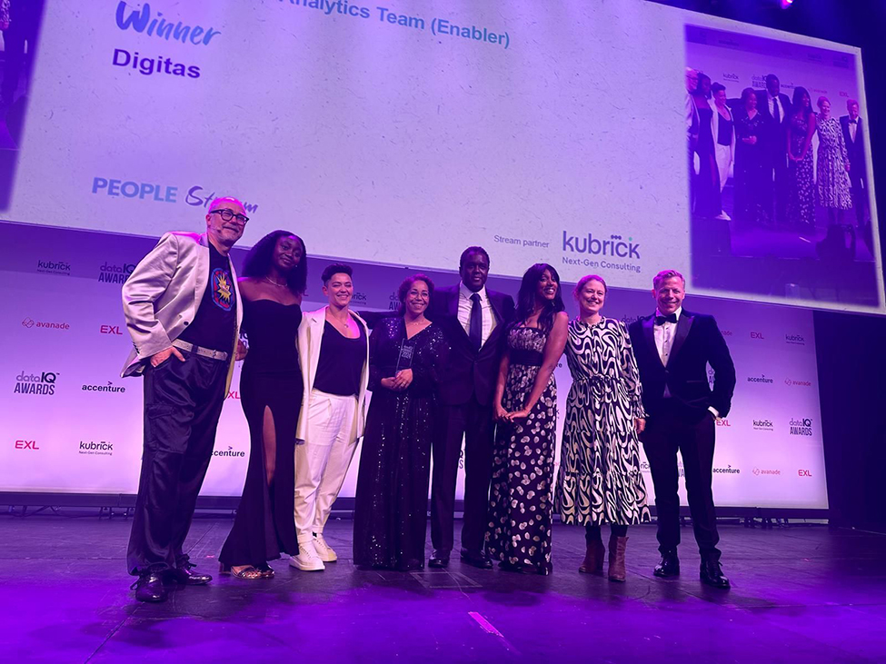 Leila and her colleagues at an award evening