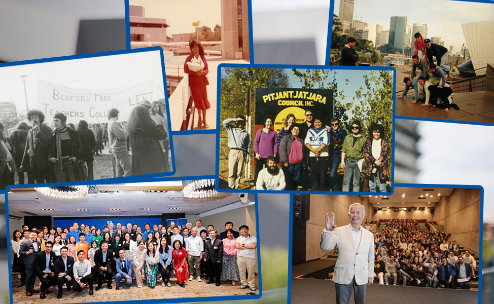 A collage of images from the UniSA Time Capsule Alumni Collection