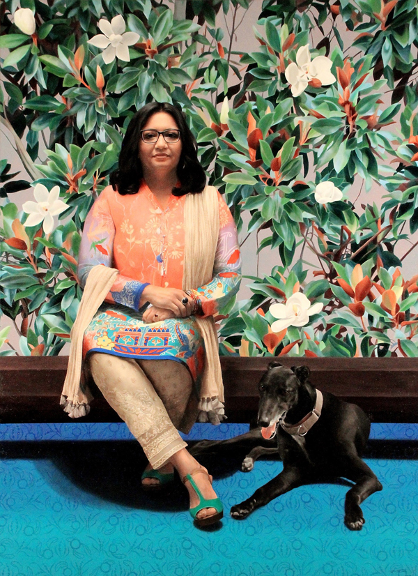 Portrait of Dr Mehreen Faruqi, 2019 in the Salon des Refus&eacute;s