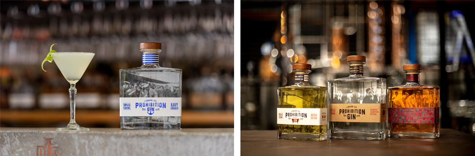 A sample of the team&rsquo;s award-winning handmade craft liquor offerings and packaging.