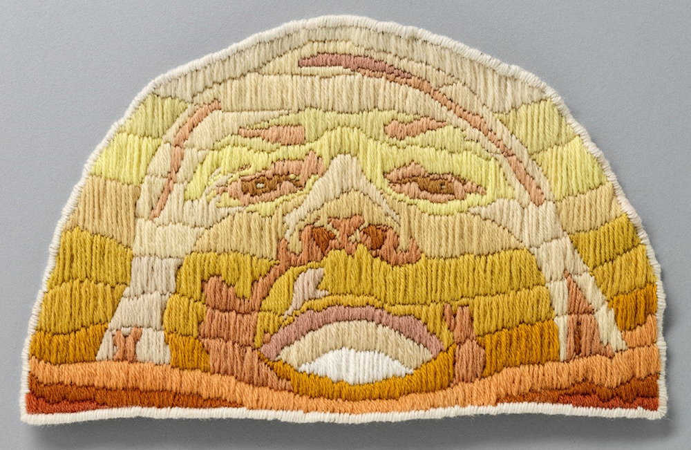 Self-setting-sun, 2018, vinyl wallpaper (adhesive backed and removeable), 270 x 425 cm, Photograph: Grant Hancock