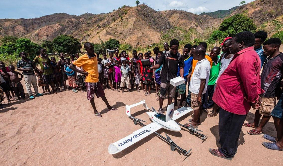 Medical delivery in Malawi, Likoma District. Photo by Swoop Aero