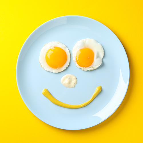 smiley egg face