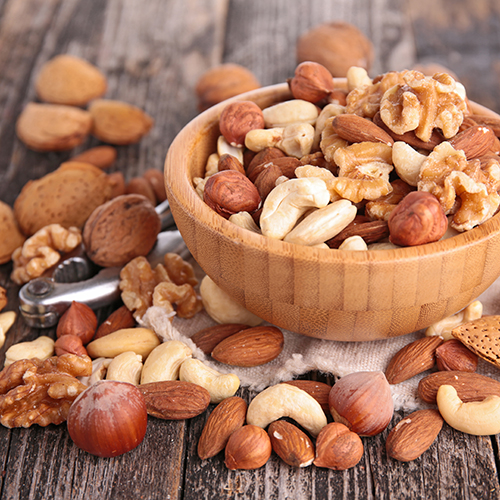 Bowl of mixed nuts