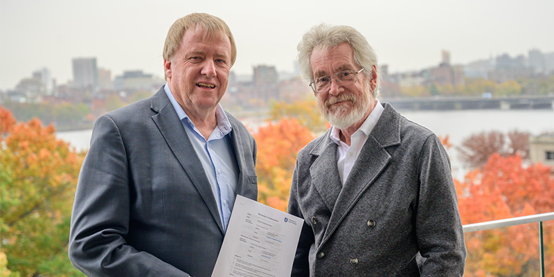 UniSA&rsquo;s Professor Brenton Dansie and MIT Media Lab Entrepreneurship Program Director Professor Alex 