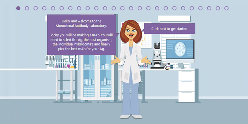 Monoclonal Antibody Sim image.