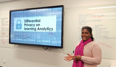 UniSA students on the summer internship program at UniSA&rsquo;s Centre for Change and Complexity in Learning, which helps set them up for potential pathways into PhDs. 