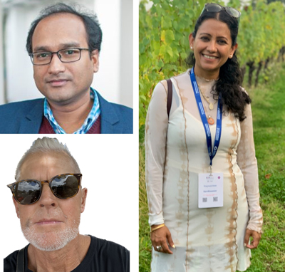 Clockwise from top left: Dr Binoy Sarkar, Professor Haywantee Ramkissoon, Professor Timothy Olds
