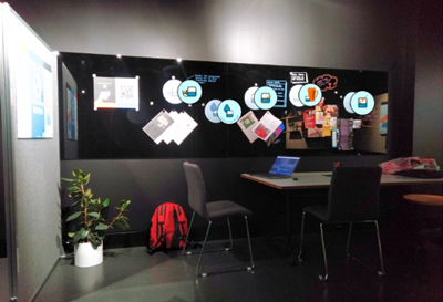 Augmented graphics for healthcare workspaces