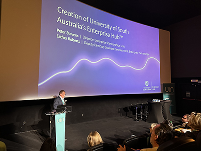 Enterprise Hub director Peter Stevens at the UIIN 2024 Conference.