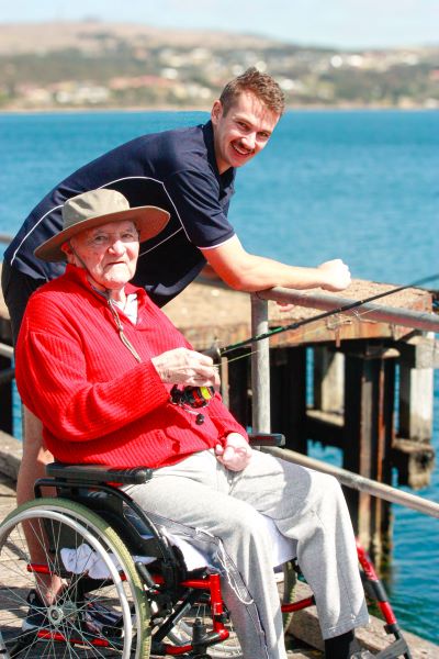 Fishing on the jetty